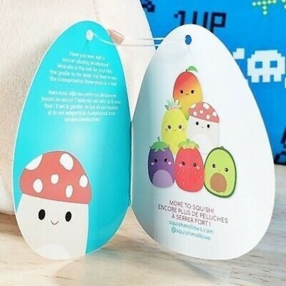 Squishmallow Malcolm the Mushroom 5" 2021 UltraSoft Stuffed Animal Plush NWT - Picture 11 of 12